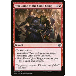 You Come to the Gnoll Camp...