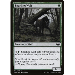 Snarling Wolf // Lobo gruñidor