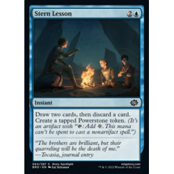 Stern Lesson // Lección severa