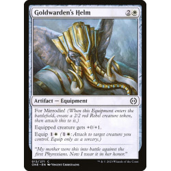 Goldwarden's Helm // Yelmo...