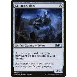 Epitaph Golem // Gólem...